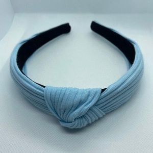 Baby Blue Knotted Rib Headband